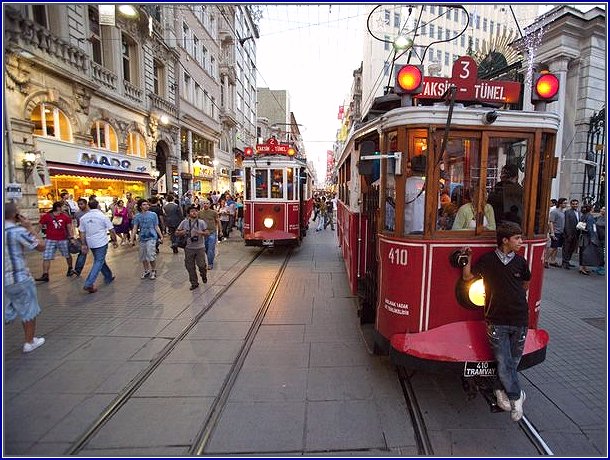 Istanbul streetcar tram