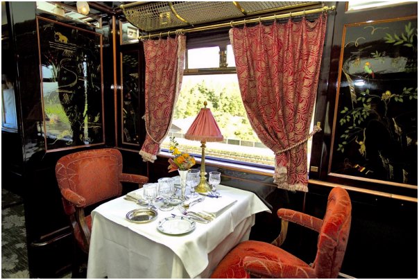 Restaurant Car on the Orient Express Paris Istanbul